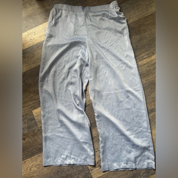 NWT State of Day Silk Touch 2-Piece Pajama Set Short Sleeve Top &‎ Pants Blue L - Picture 4 of 6